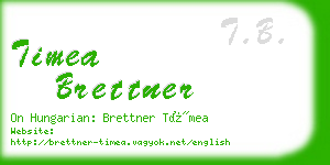 timea brettner business card